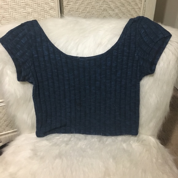 Dark Blue Forever 21 Crop Top - Picture 1 of 2